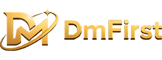 DM First Logo Banner and Dashboard Layout